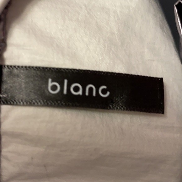 Y2K Blanc Metallic Crop top Shiny 1/4 Zip Long sleeves Drawstring waist Large - Picture 10 of 13